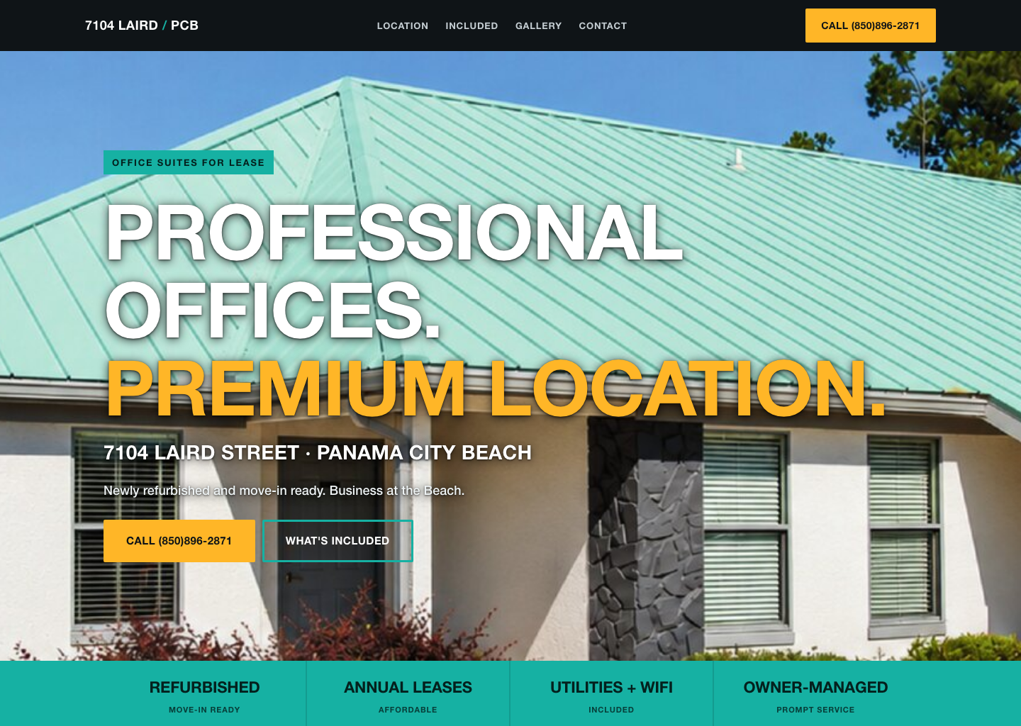 Premium commercial site built with Field Guide Sites